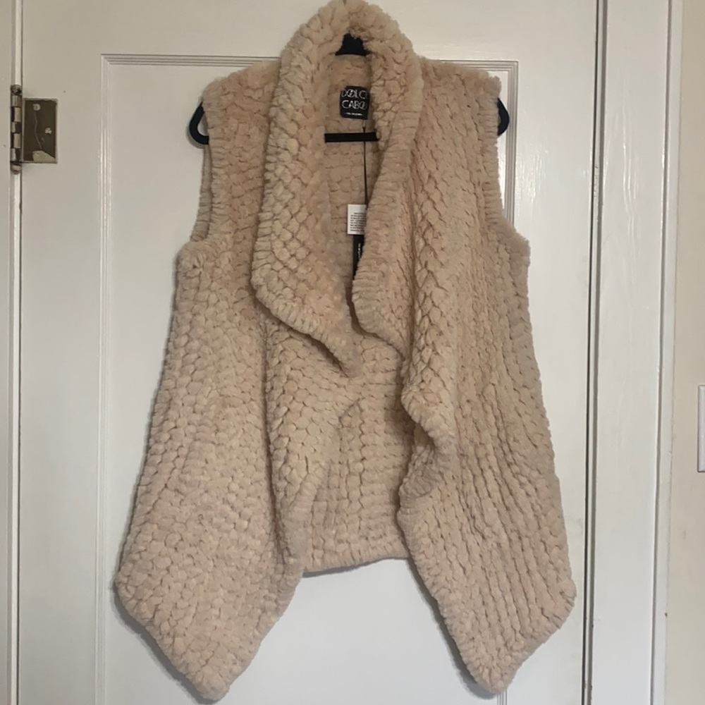 Cream Fur Vest